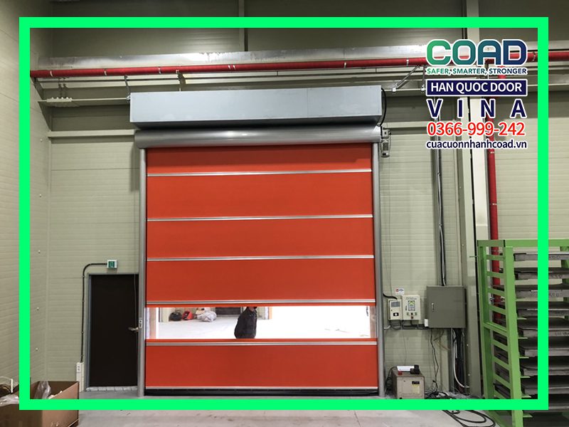 Cửa cuốn nhanh bằng nhôm - cửa cuốn coad