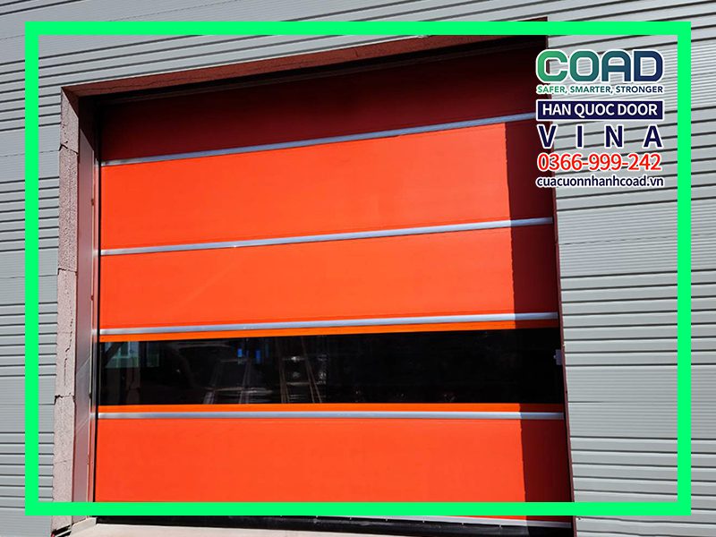 Cửa cuốn nhanh màu cam