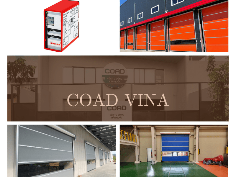 Cửa cuốn nhanh tiêu chuẩn kết hợp cảm biến từ trường