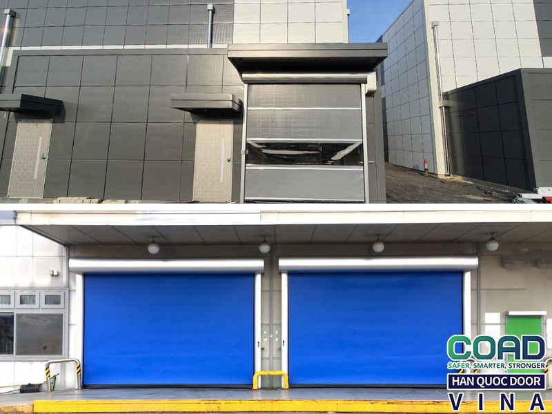 Cửa tự động phục hồi và cửa cuốn nhanh tiết kiệm 