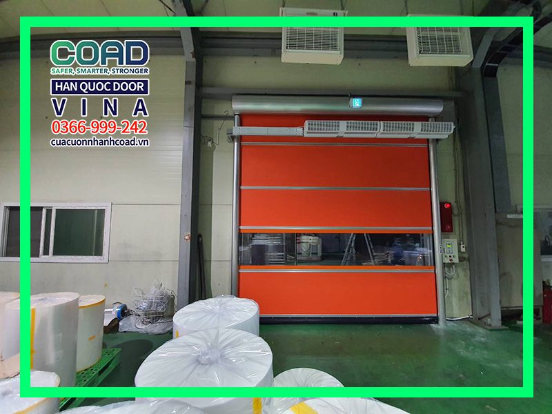 Cửa cuốn đóng mở nhanh PVC Hàn Quốc