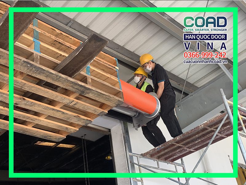 Thi công cửa cuốn tốc độ cao COAD