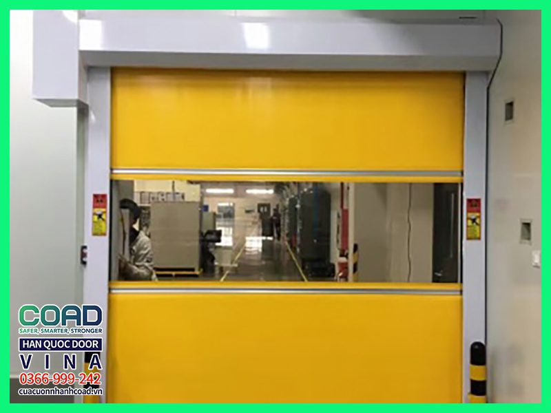 Cửa cuốn nhanh bằng thép sơn tĩnh điện