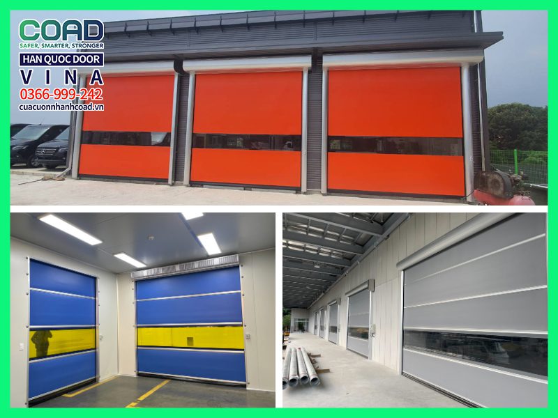 Cửa cuốn tự động tốc độ cao PVC