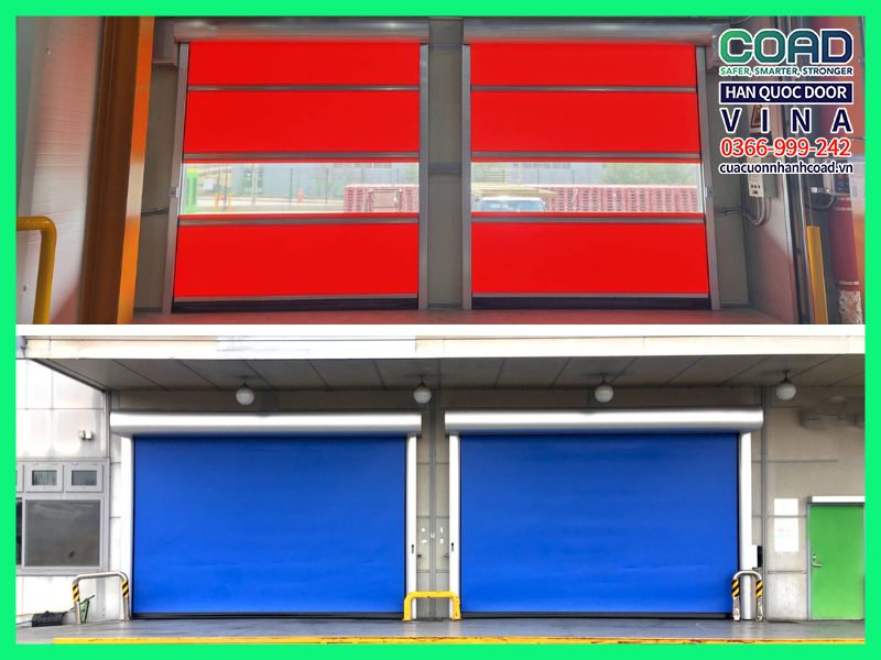 Cửa cuốn tốc độ cao PVC - cửa cuốn coad