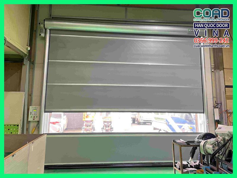 thi công cửa cuốn tốc độ cao