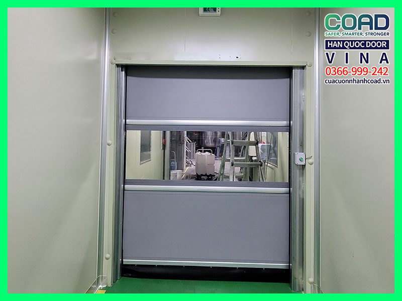 hình ảnh sau khi lắp cửa tốc độ cao - coad vina