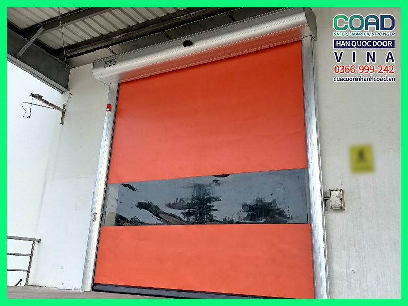 thi công cửa cuốn nhanh tại vinamilk