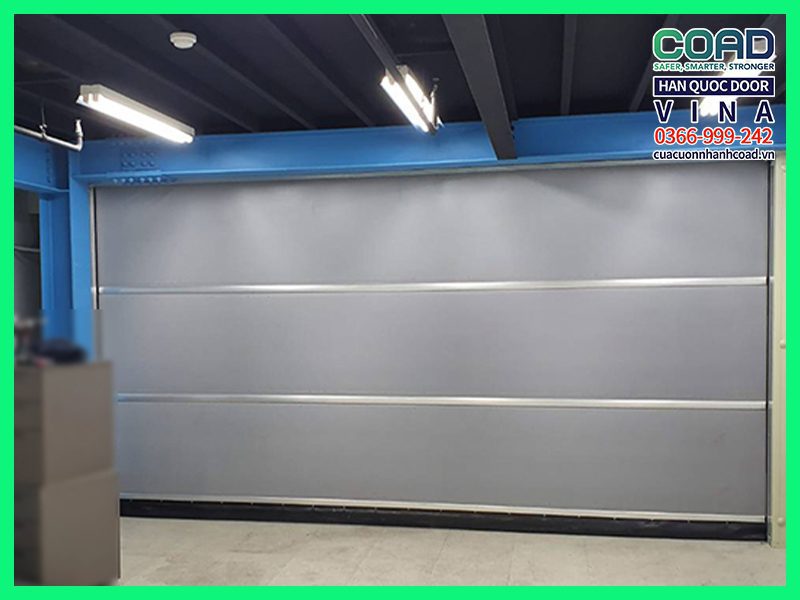 Cửa cuốn tốc độ cao tiêu chuẩn bạt nhựa PVC