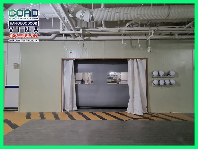 Cửa cuốn nhanh tự phục hồi C-3 chuyên dùng cho nhà máy