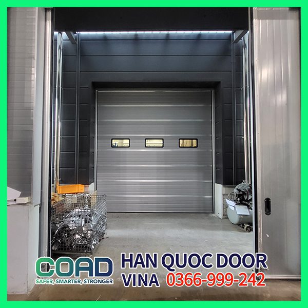 Cửa trượt trần công nghiệp chống tiếng ồn - Cửa trượt trần Hàn Quốc