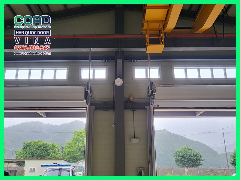 Cửa trượt trần công nghiệp COAD - Cửa trượt trần Hàn Quốc
