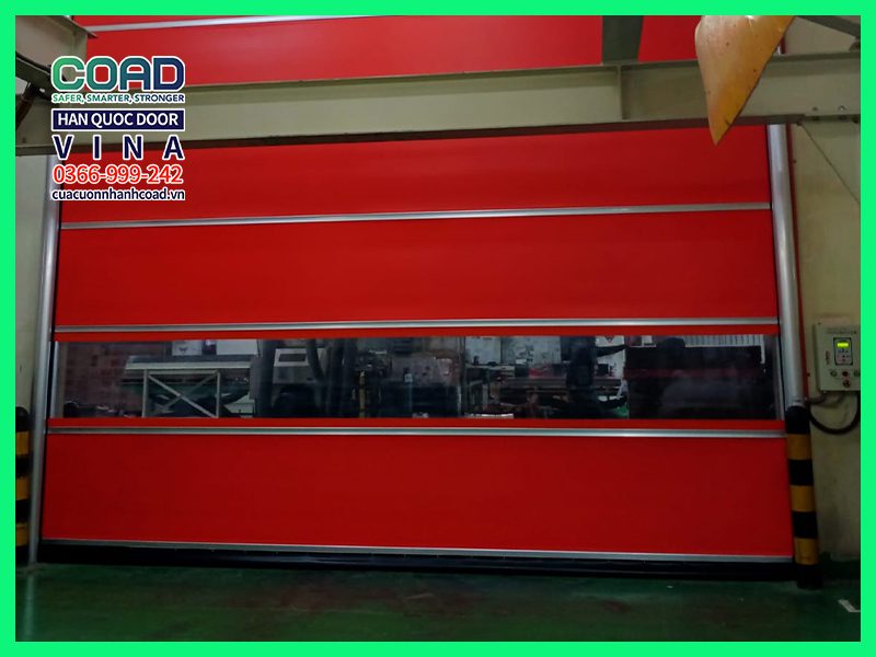 Cửa cuốn tốc độ cao sử dụng động cơ Nhật Bản