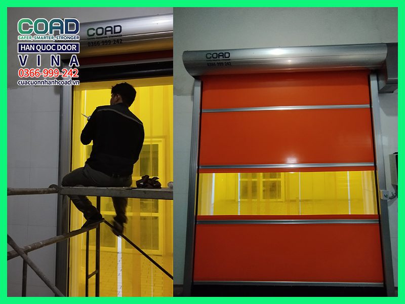 Cửa cuốn nhanh Vinamilk - Cửa cuốn Bình Định 
