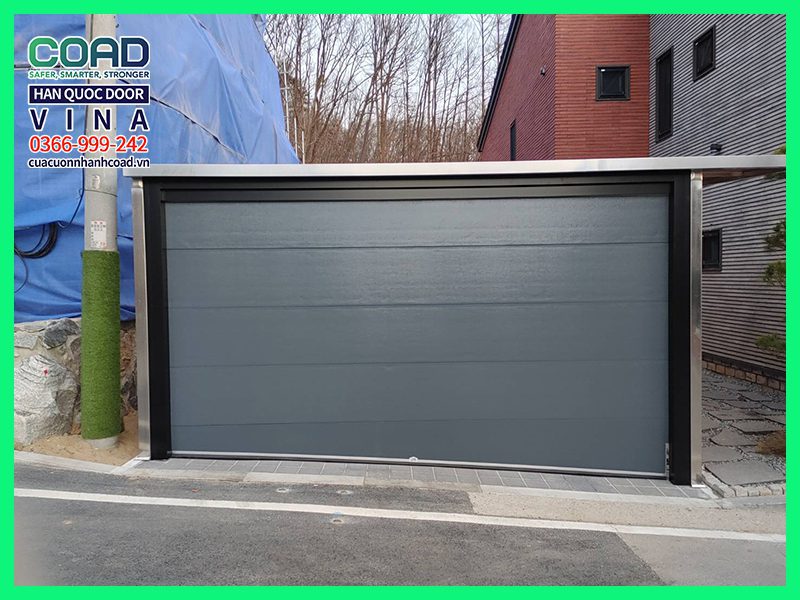 cửa garage ô tô tự động - cửa trượt trần coad