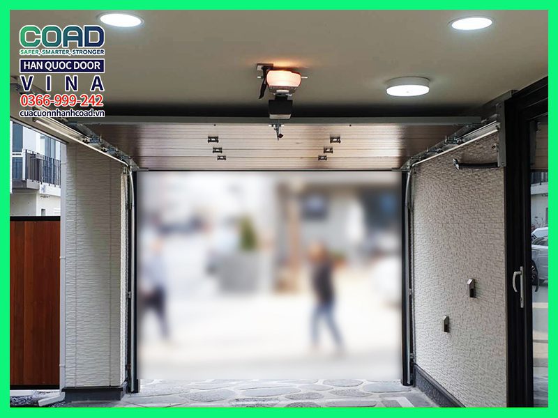 cửa garage tự động - cửa cuốn tự động coad