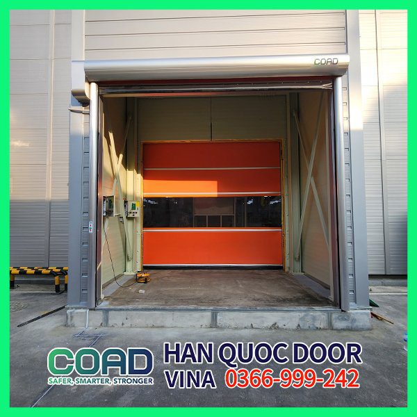 Những công trình phù hợp cửa cuốn tốc độ cao công nghiệp coad