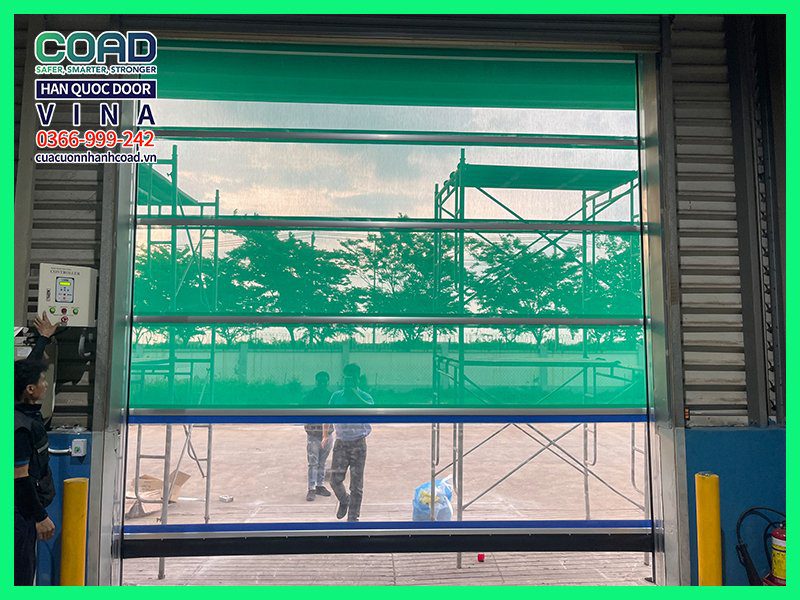 Cửa cuốn nhanh PVC lưới côn trùng