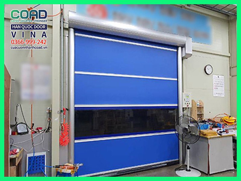 Thi công lắp đặt cửa cuốn tốc độ cao