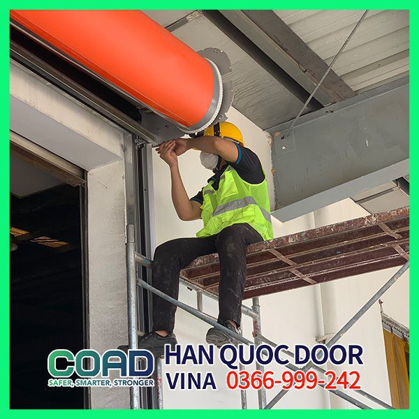 Lắp cảm biến radar cho cửa cuốn tốc độ cao COAD