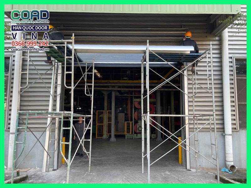 Cửa cuốn nhanh PVC lưới chống côn trùng