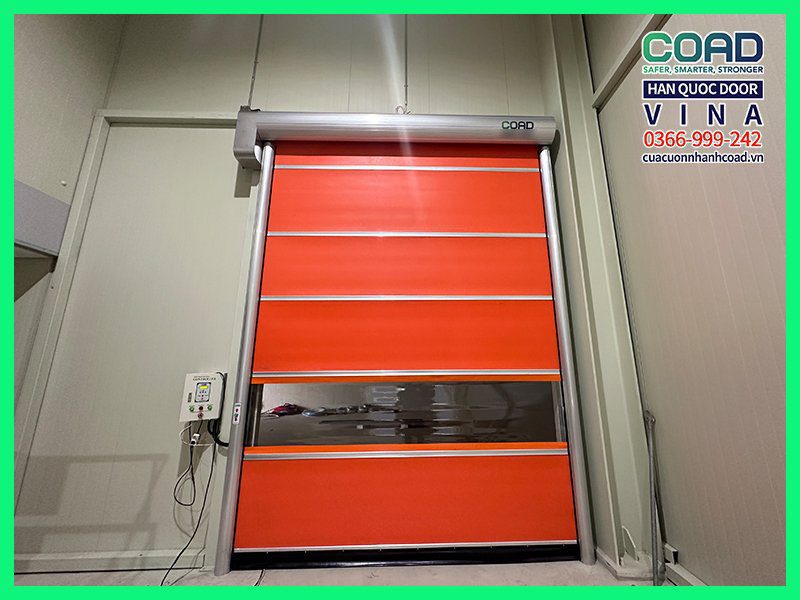 Cửa cuốn tốc độ nhanh tiêu chuẩn màn PVC COAD