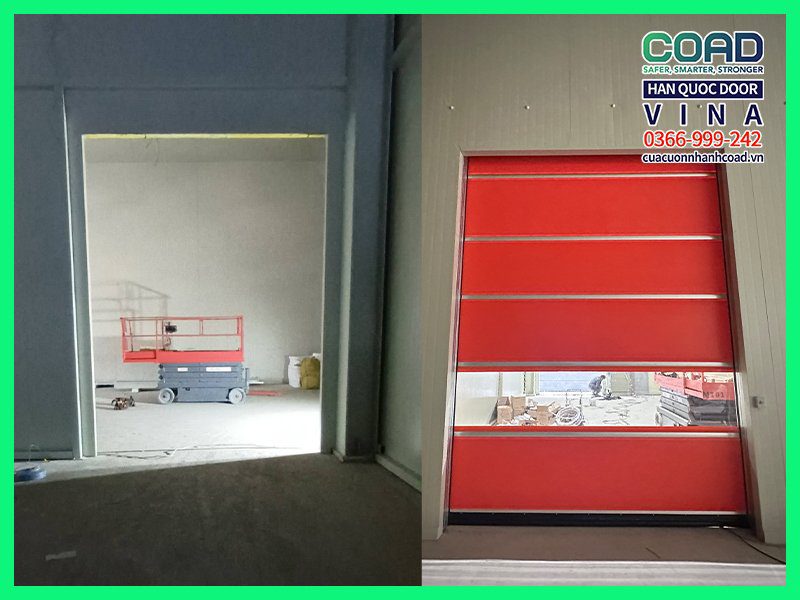 Lắp cửa cuốn tốc độ cao tiêu chuẩn C-1 COAD