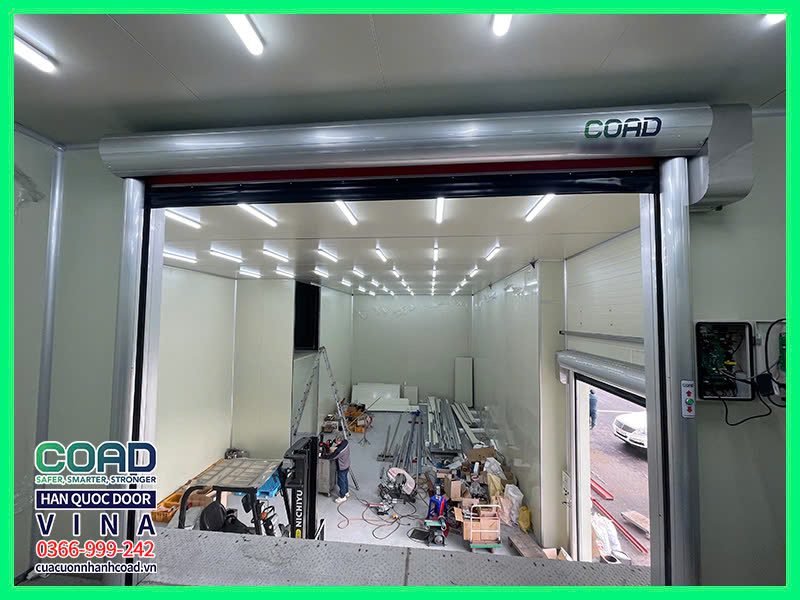 Lắp đặt thi công cửa cuốn nhanh - COAD VINA