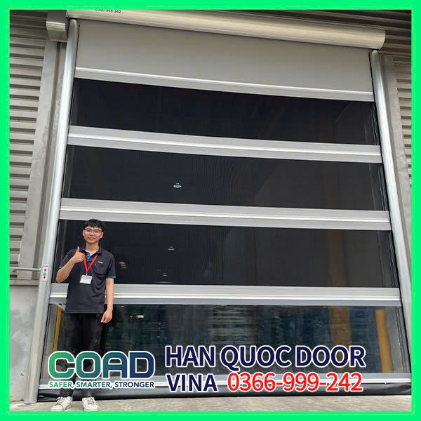 cửa cuốn nhanh lưới coad dự án cao su kenda