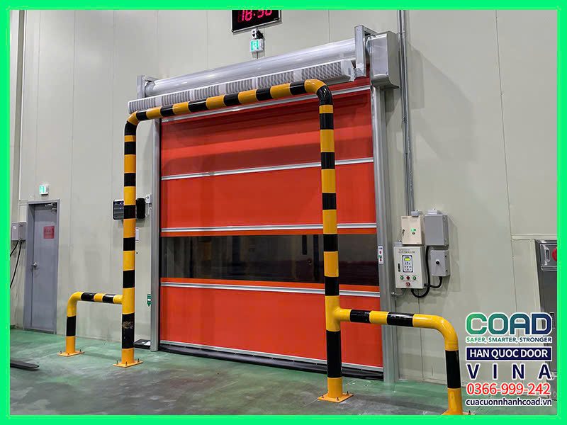 Cửa cuốn nhanh tiêu chuẩn - Khung bảo vệ an toàn - COAD 