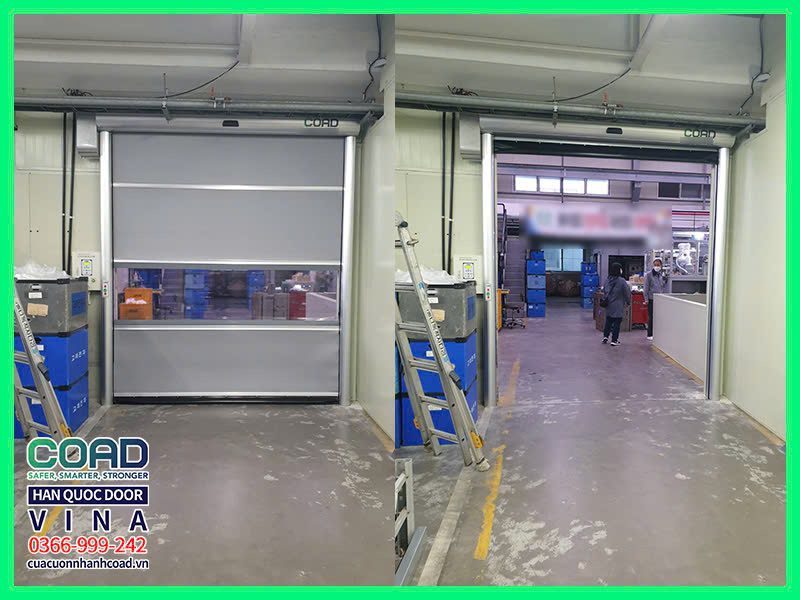 mua cửa cuốn tốc độ cao màn pvc