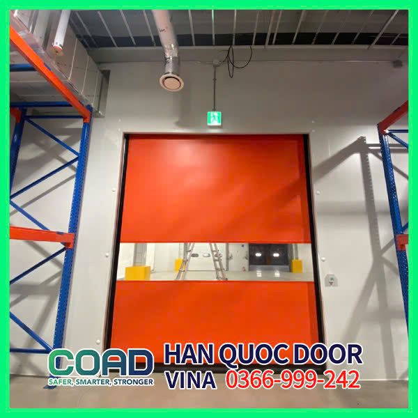 Cửa cuốn nhanh tự phục hồi kho thực phẩm - COAD VINA