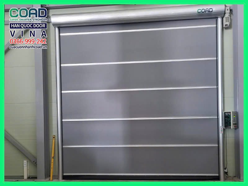 cửa cuốn tốc độ nhanh pvc coad