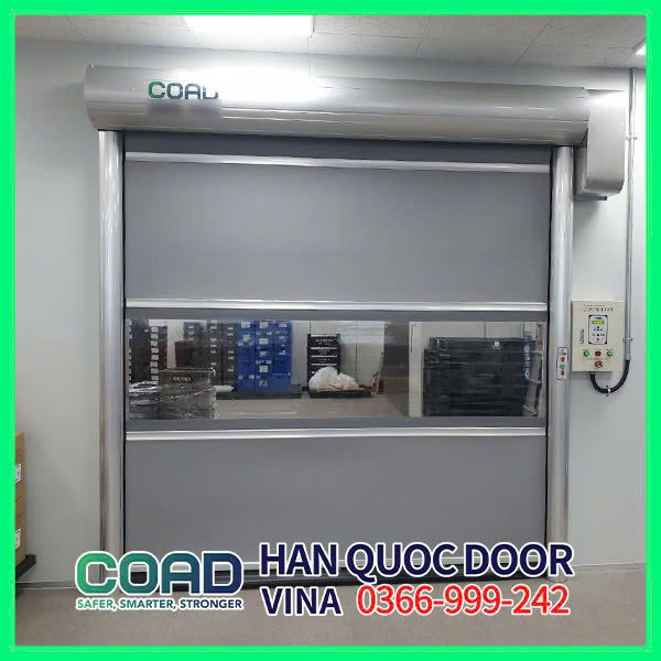 cửa cuốn tốc độ nhựa pvc coad