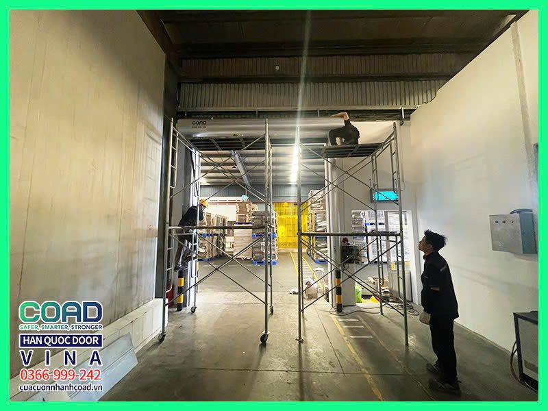 Dịch vụ lắp đặt cửa cuốn nhanh Hàn Quốc - COAD VINA 