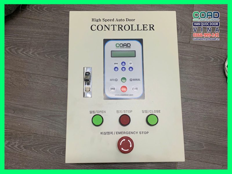 bảng điều khiển cửa cuốn nhanh - cửa cuốn coad