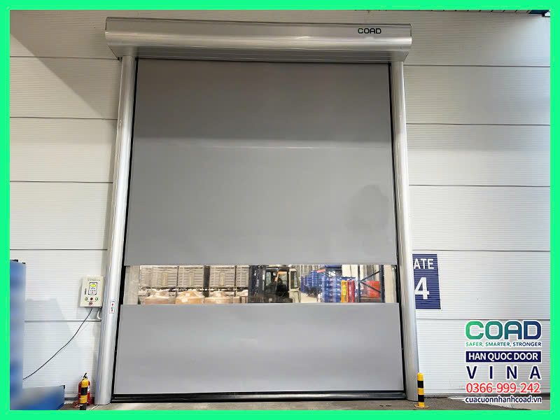 Cửa cuốn nhanh Hàn Quốc tự phục hồi - Cửa cuốn tốc độ cao COAD