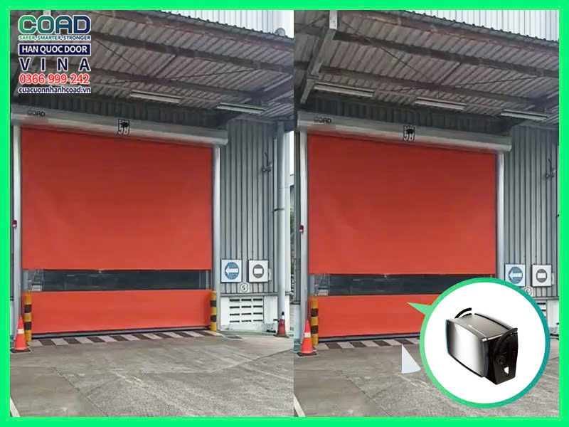 Cửa cuốn nhanh PVC kết hợp cảm biến radar cao cấp - Herkules 2E