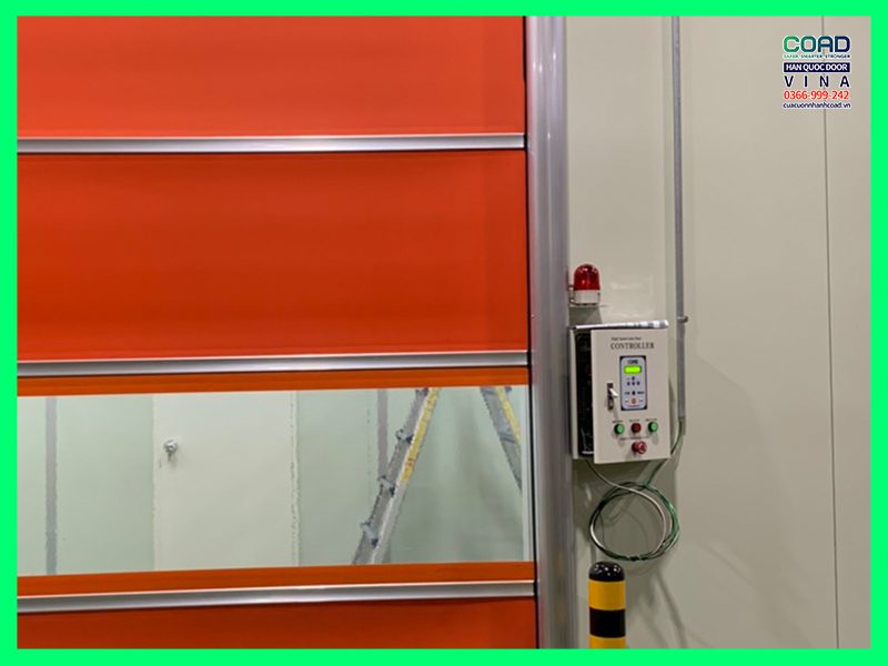 đèn cảnh báo - cửa cuốn coad