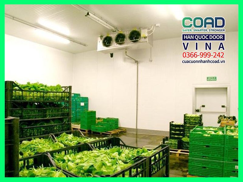cửa cuốn nhanh cho kho bảo quản thực phẩm
