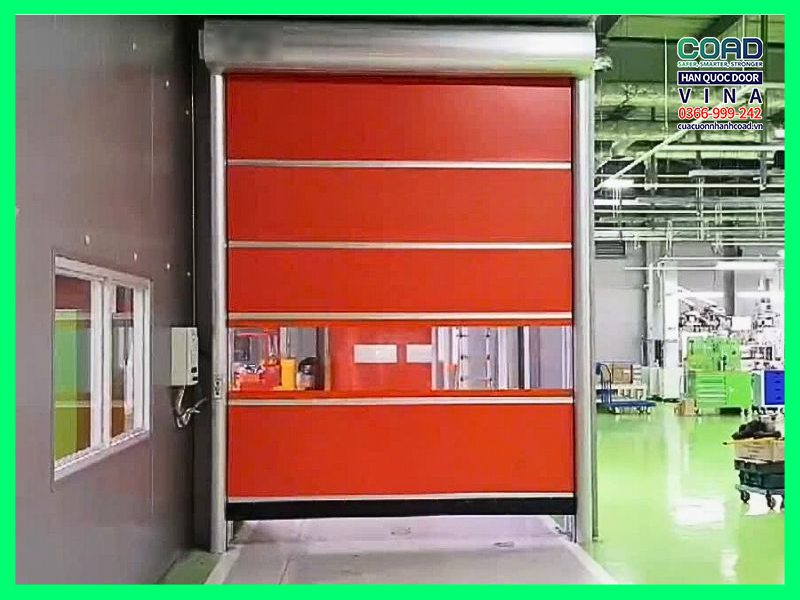 lắp đặt cửa cuốn nhanh và interlock