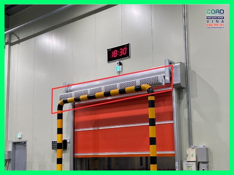 quạt chắn gió - thiết bị phụ trợ của cửa cuốn pvc