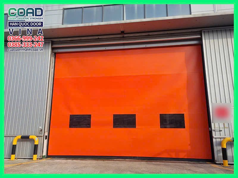 Cửa cuốn tốc độ cao tự phục hồi cho nhà xưởng lớn - COAD VINA