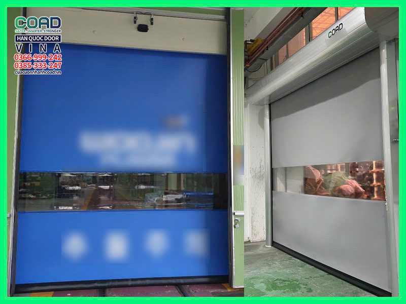 Cửa cuốn đóng mở nhanh tự khôi phục màn cửa 