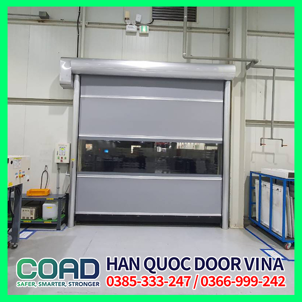 Cửa cuốn tốc độ cao: đóng mở nhanh, tự động, an toàn