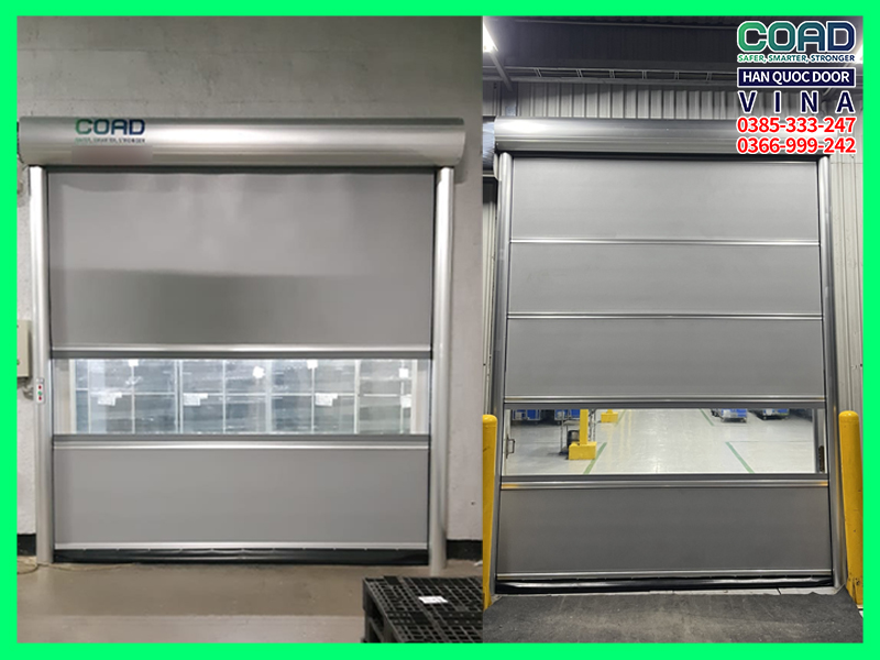 cửa cuốn tự động pvc dòng C-3 Premium Model và C-1 Deluxe Model