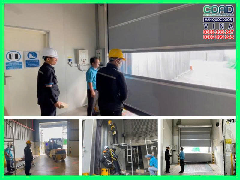 thi công cửa cuốn PVC COADVINA