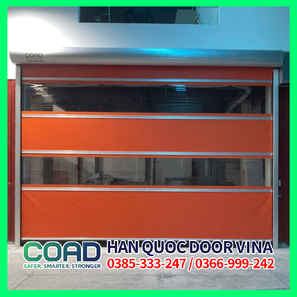 cửa cuốn nhanh lắp đặt bởi coad vina
