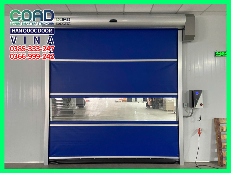 cửa cuốn nhanh tại các doanh nghiệp khác nhau