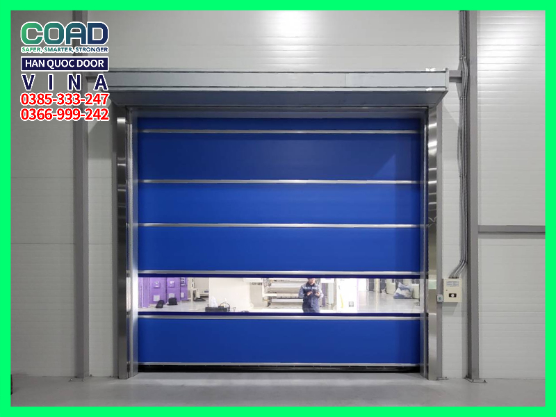 cửa cuốn tự động Hàn quốc đóng mở nhanh